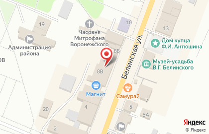 Магазин Кредо в Белинском на карте