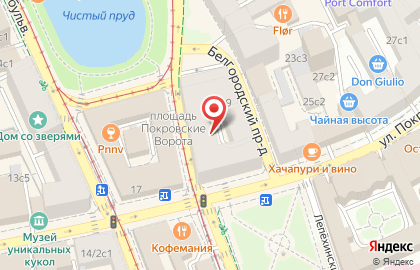 Ресторан Голубка на улице Покровка на карте
