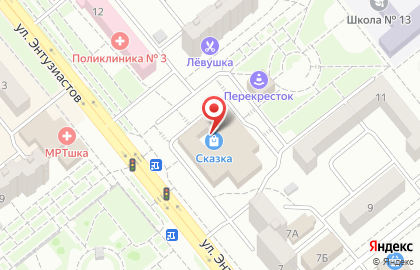 Магазин Гейзер на улице Энтузиастов на карте