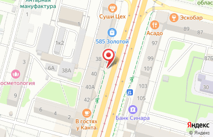 Ювелирный салон Русское золото в Калининграде на карте