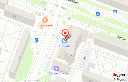 Магазин спортивных товаров Олимп на улице Петрова на карте