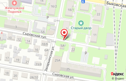 Киоск фруктов и овощей на Захарьинской улице на карте
