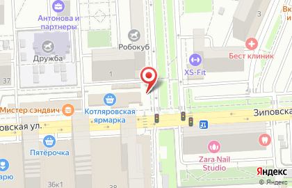 Магазин Лавка цветов на Зиповской улице на карте