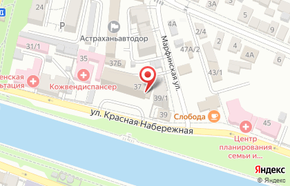 РИДА на улице Красная Набережная на карте