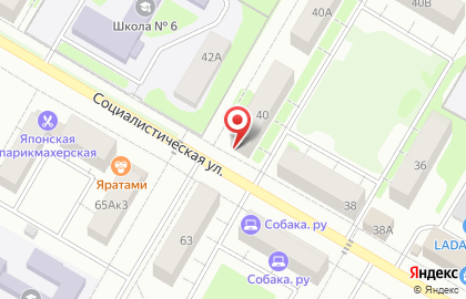 Продуктовый магазин в Уфе на карте