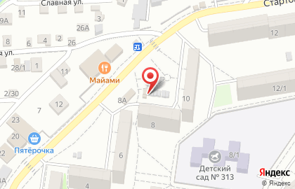 Киоск по продаже бытовой химии на Стартовой улице на карте