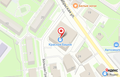 Форс на Октябрьской улице на карте