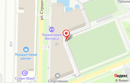 Территория Фитнеса в Реутове на улице Строителей на карте