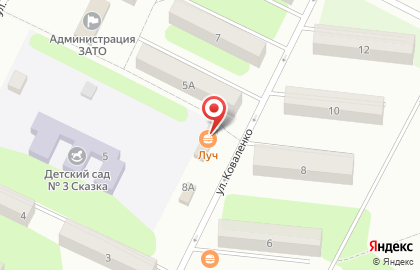 Магазин разливного пива Луч на карте