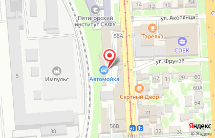 Мойка самообслуживания в Ставрополе на карте