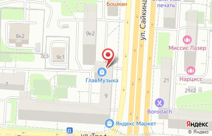 Магазин музыкального оборудования Kawai & Becker в Даниловском районе на карте