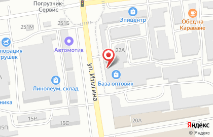 Торгово-монтажная компания Жалюзи-центр на улице Итыгина на карте