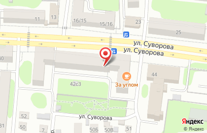 Салон оптики Волжская мануфактура на улице Суворова на карте