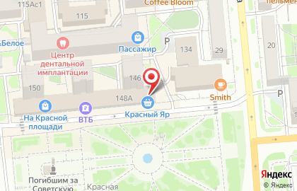 Пиллары, Железнодорожный район, Ориентир-М на улице Карла Маркса на карте