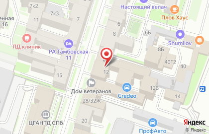 Городское управление инвентаризации и оценки недвижимости на Тамбовской улице на карте