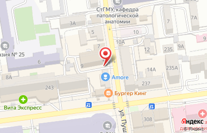 Столовая Столоffка на улице Пушкина на карте