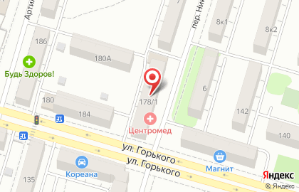 Служба доставки Ёбидоёби на улице Горького на карте