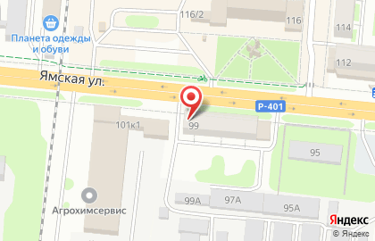 Магазин разливных напитков Пиватерра на Ямской улице на карте