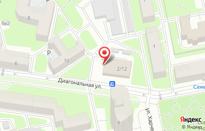 Хостел Staffhostel на Диагональной улице на карте