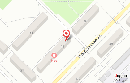 На обочине на карте