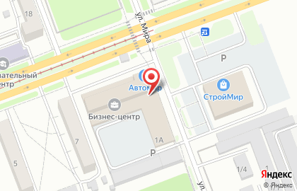 ТЦ Автомир на карте