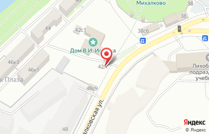 Продуктовый магазин на Михалковской, 42а на карте