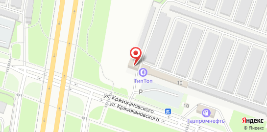 Автосервис Тип-Топ на улице Кржижановского на карте