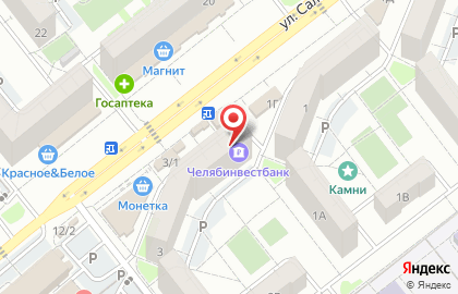 Банкомат Челябинвестбанк на улице Салавата Юлаева на карте