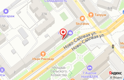 Ресторан Токио Суши на Ново-Садовой улице на карте