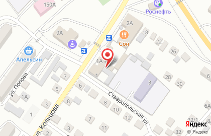 Магазин овощей и фруктов на Ставропольской улице на карте