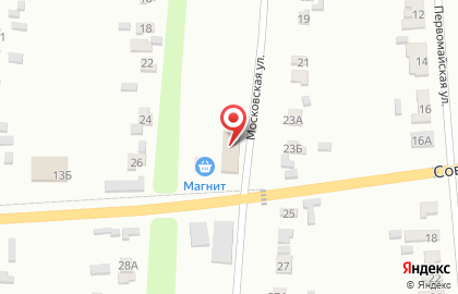 Супермаркет Магнит в Совхозном переулке на карте