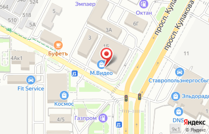 Магазин техники М.Видео в Ставрополе на карте