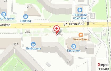 Магазин фруктов на улице Лихачёва на карте