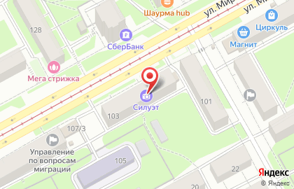 Супермаркет цифровой техники ДНС в Индустриальном районе на карте