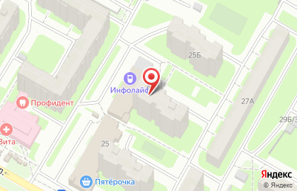 Фауна на Ярославской улице на карте