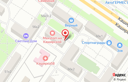 Центр досуга и спорта Вертикаль в Москворечье-Сабурово на карте