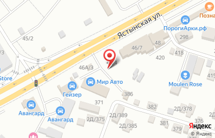 777 на Ястынской улице на карте