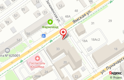 ОАО Банкомат, АКБ Абсолют Банк на Ямской улице на карте