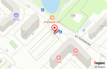 Автостоянка Леспаркхоз на улице Колпакова на карте