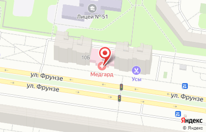 Аптека Медгард в Автозаводском районе на карте
