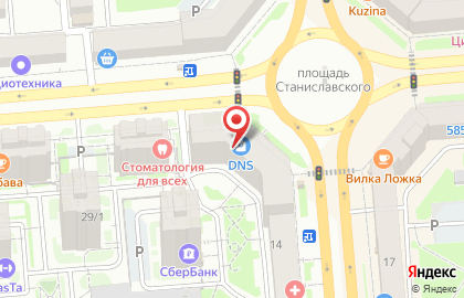 Супермаркет цифровой техники и бытовой электроники DNS на улице Станиславского на карте