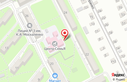 Центр психолого-медико-социального сопровождения на улице Ушинского на карте