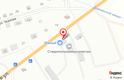 Мини-маркет Южный на Шоссейной улице на карте