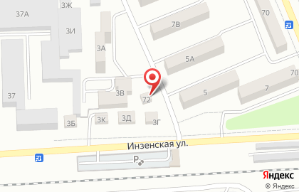 Продуктовый магазин Олеся на Инзенской улице на карте