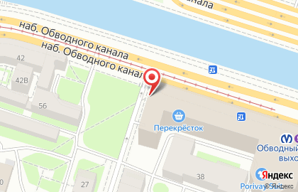 Фирменный офис Слетать.ру СПб, Обводный канал на карте