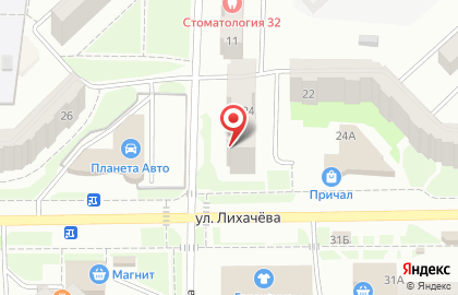 ОАО Первобанк на улице Лихачёва на карте