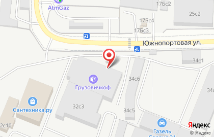Автосервис Газель-Сервис на Южнопортовой улице на карте