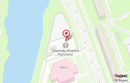 Храм святого праведного Иоанна Русского в Ульянке на карте