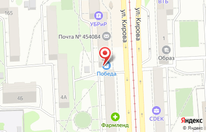 Комиссионный магазин Победа в Челябинске на карте
