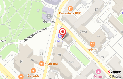 Салон сотовой связи МТС на Право-Лыбедской улице на карте
